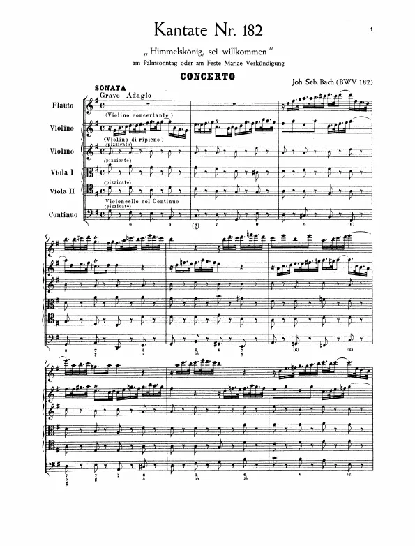 First page of Himmelskönig, sei willkommen