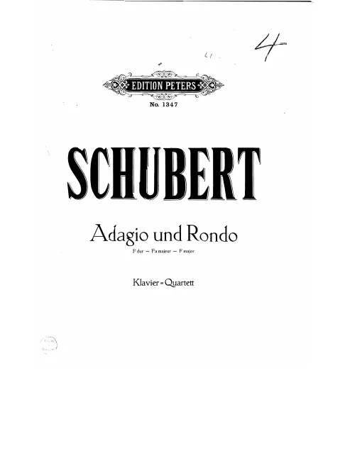 First page of Adagio et rondo concertant