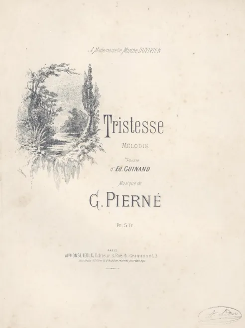 First page of Tristesse