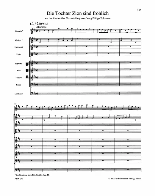 First page of Der Herr ist König