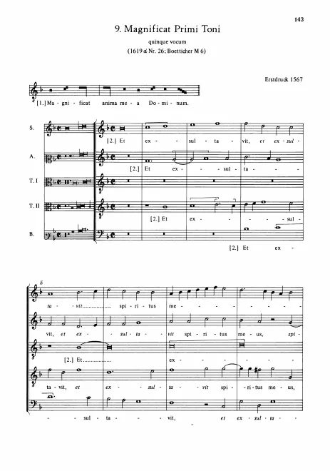 First page of Magnificat primi toni