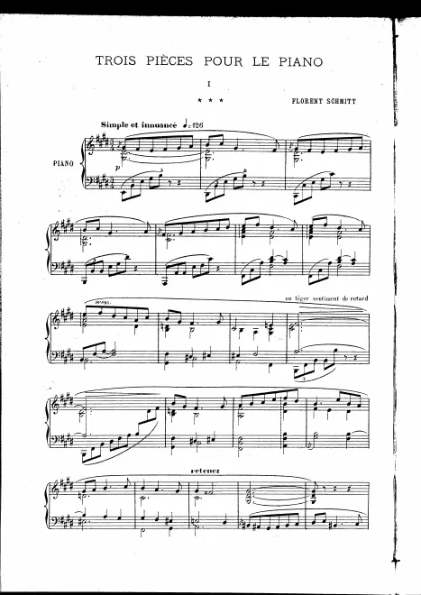 First page of 3 pieces