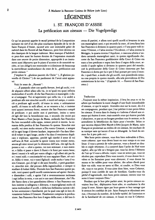 First page of 2 Légendes