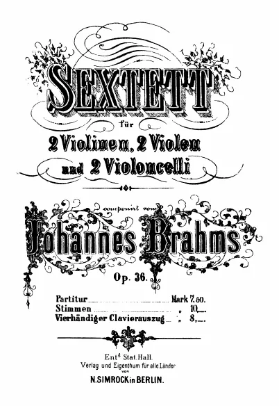 First page of String Sextet No.2