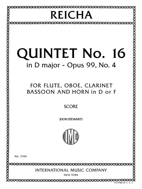 First page of Wind Quintet