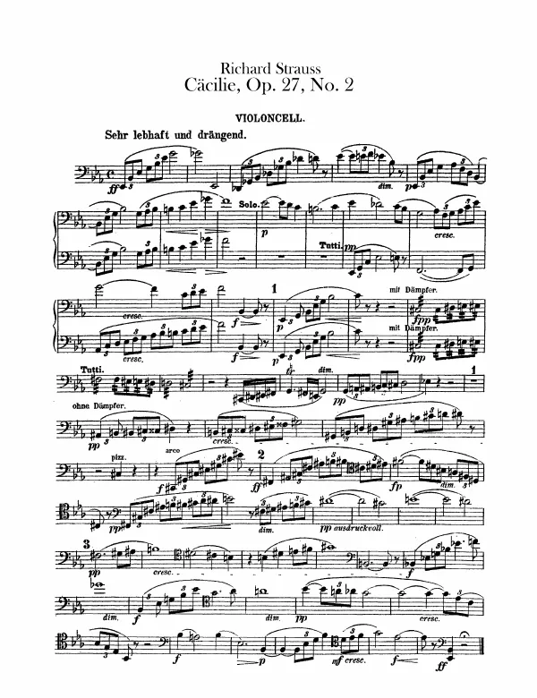 First page of 4 Lieder