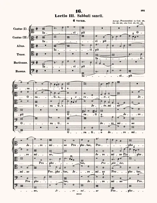First page of Incipit oratio Jeremiae prophetae