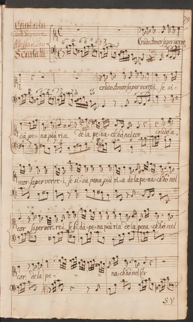 First page of Crudo Amor, saper vorrei