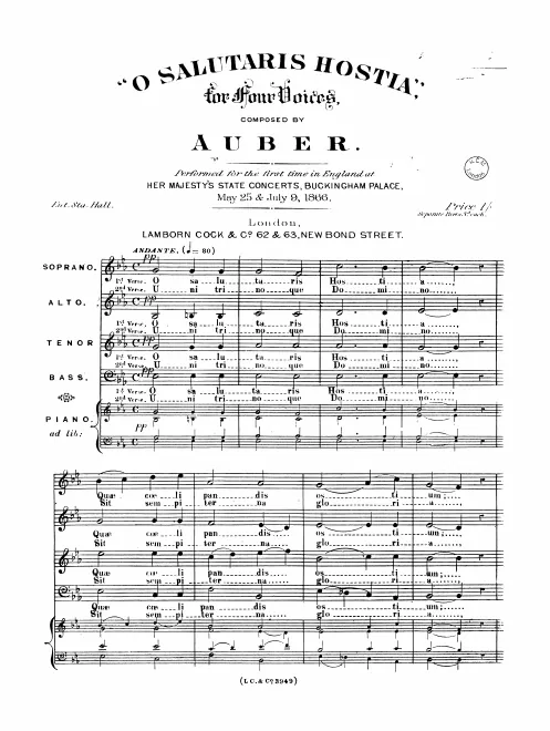 First page of O salutaris No.2