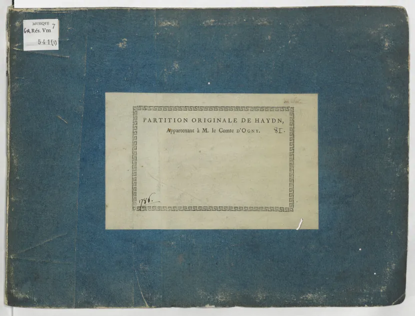 First page of Symphony No.83 in G minor