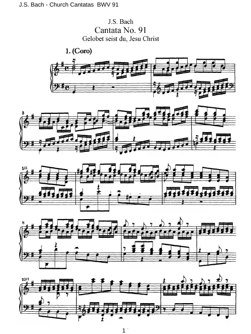 First page of Gelobet seist du, Jesu Christ