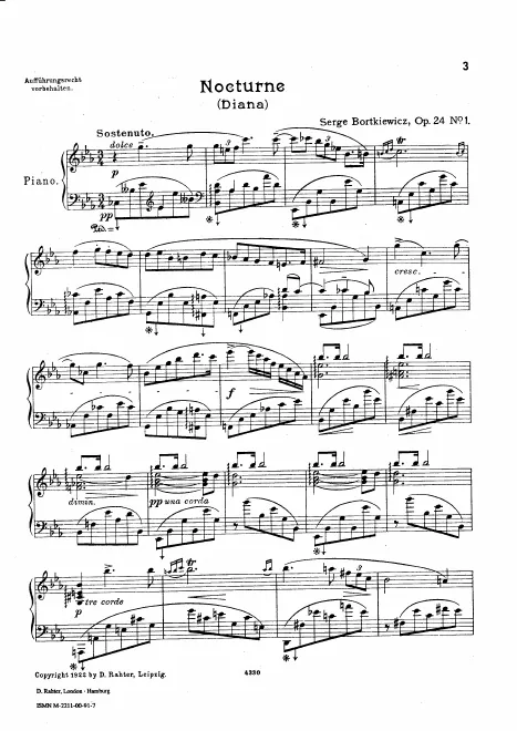 First page of 3 Morceaux