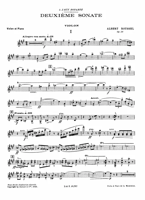 First page of Violin Sonata No.2