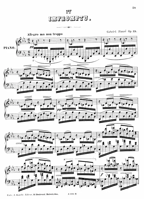 First page of Impromptu No.1