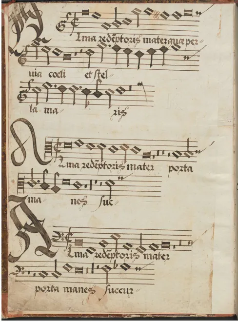 First page of Alma redemptoris mater