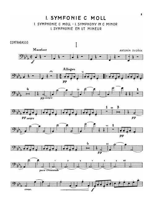 First page of Symphony No.1