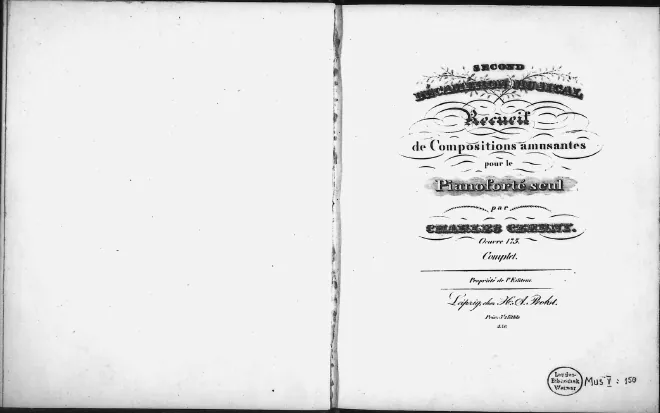 First page of Décaméron musical