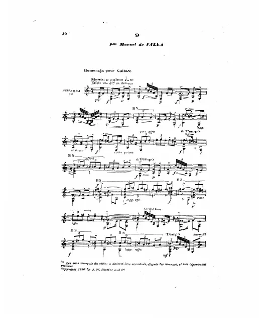 First page of Homenaje