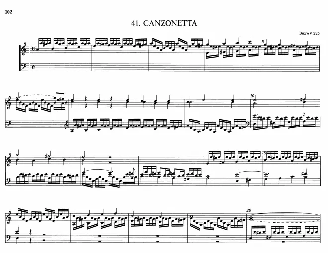 First page of Canzonetta