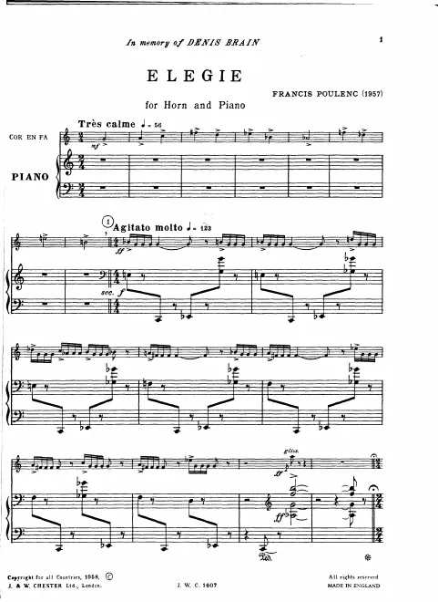 First page of Elegie