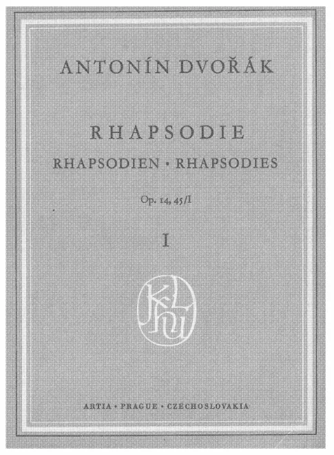 First page of Slavonic Rhapsodies