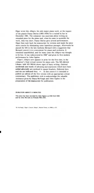 First page of Concert Allegro