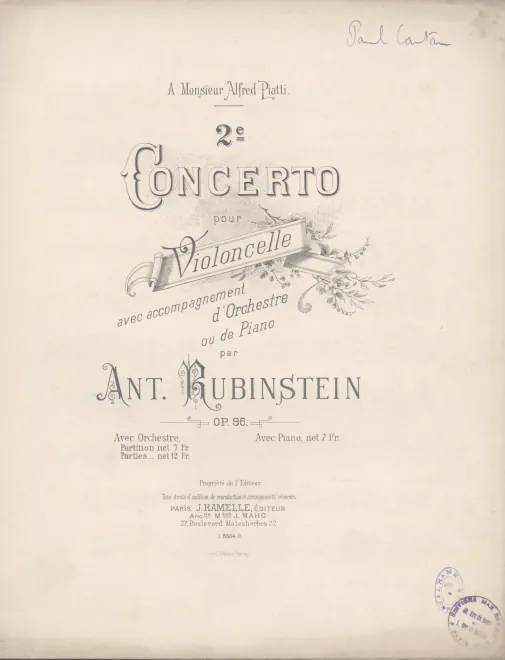 First page of Cello Concerto No.2