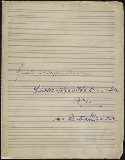 First page of Piano Quartet