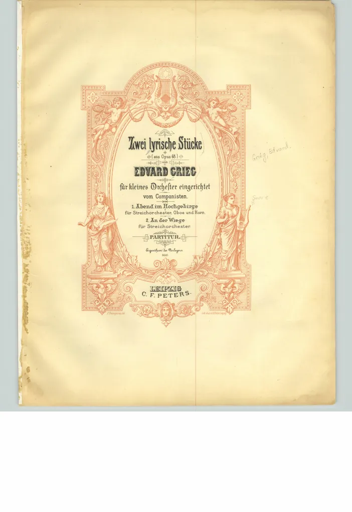 First page of Lyric Pieces