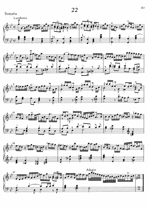 First page of Keyboard Sonata