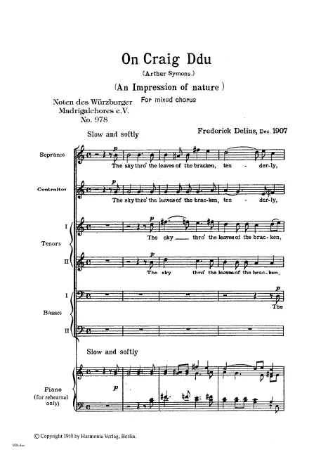 First page of On craig Ddu