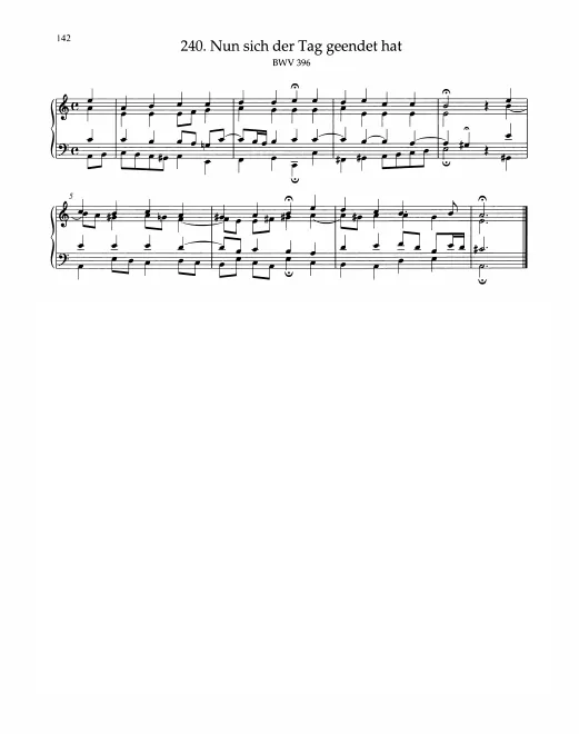 First page of Nun sich der Tag geendet hat
