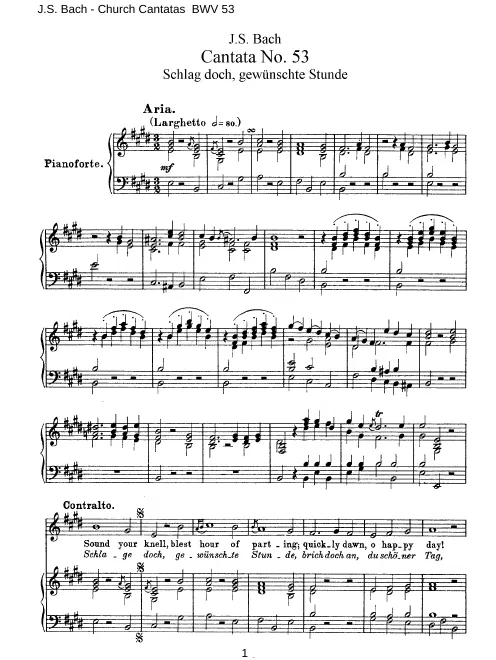 First page of Schlage doch, gewünschte Stunde