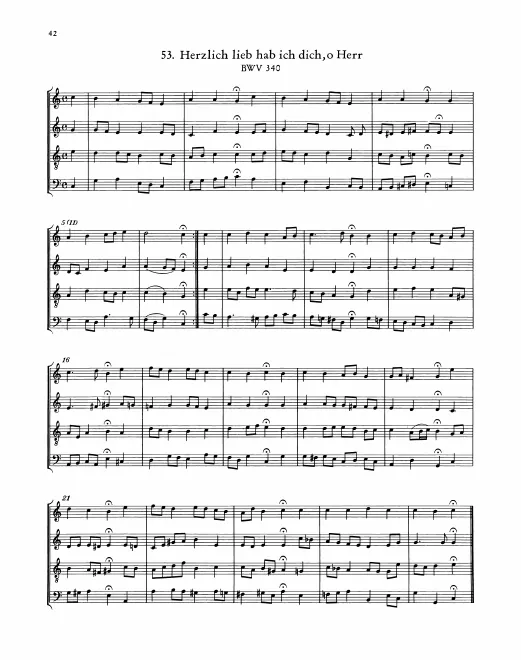 First page of Herzlich lieb hab ich dich, o Herr