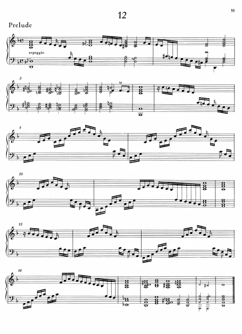 First page of Prelude, HWV 562