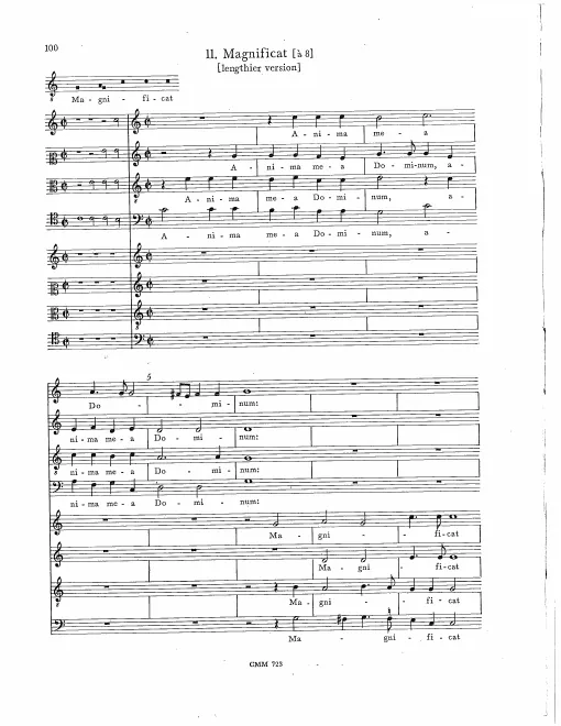 First page of Magnificat (a8)