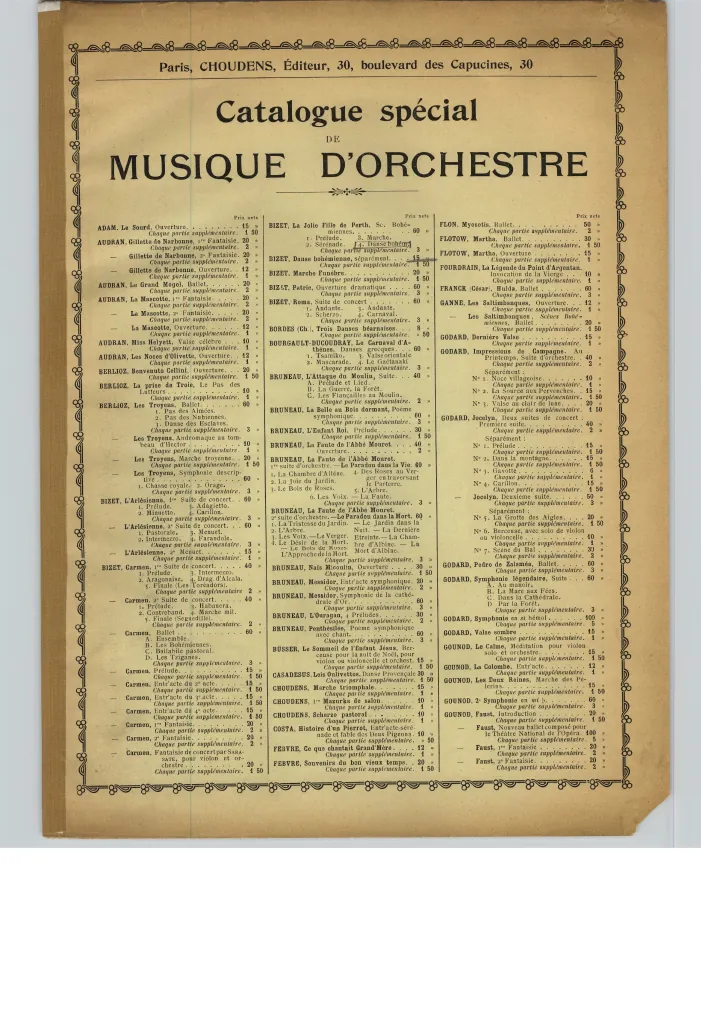 First page of Scènes bohémiennes