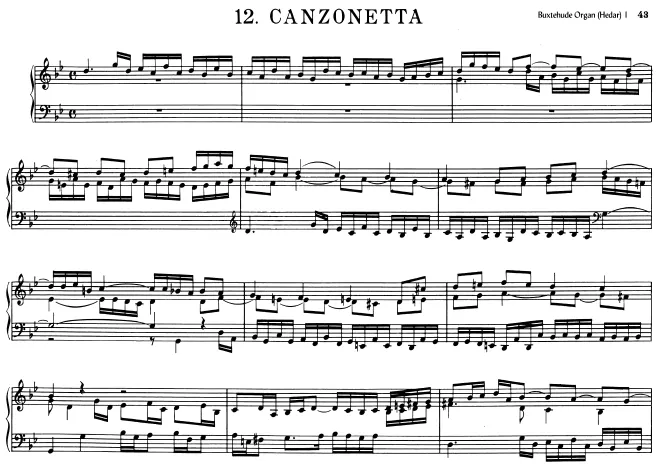 First page of Canzonetta in G minor