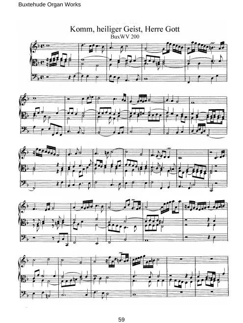 First page of Komm, heiliger Geist, Herre Gott