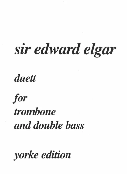 First page of Duet for Trombone and Double Bass