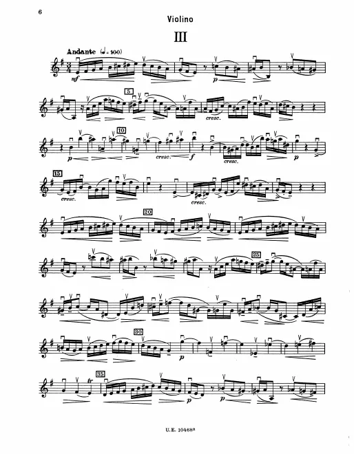 First page of Duetto No.1 in E minor