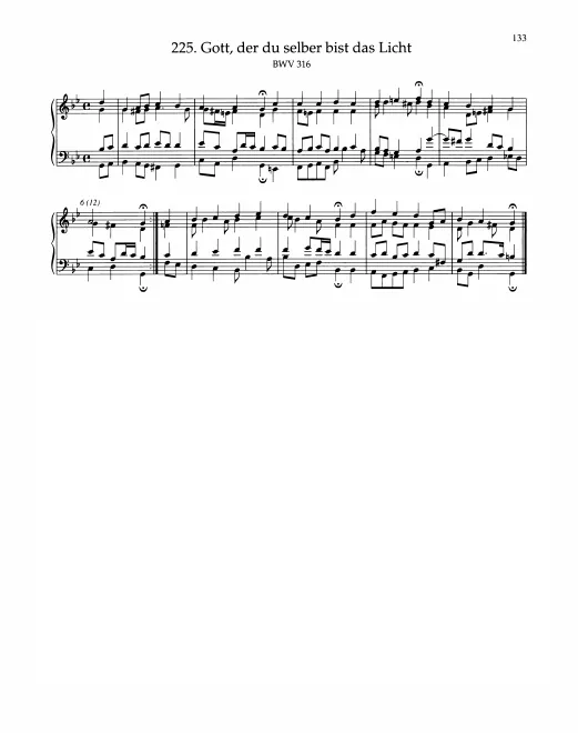 First page of Gott, der du selber bist das Licht
