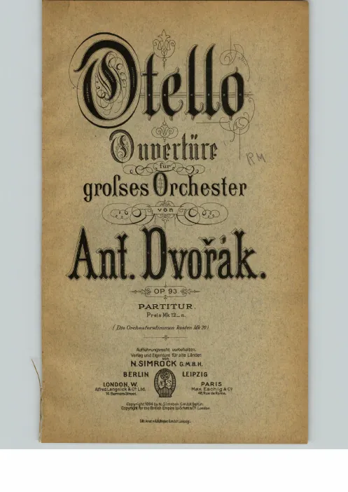 First page of Othello