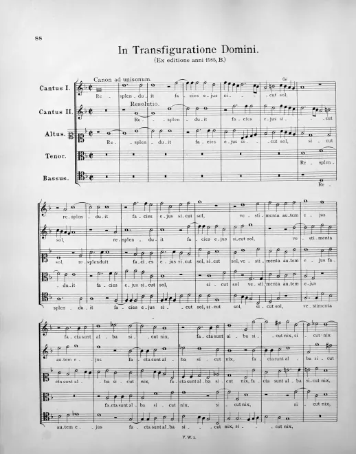 First page of Resplenduit facies ejus