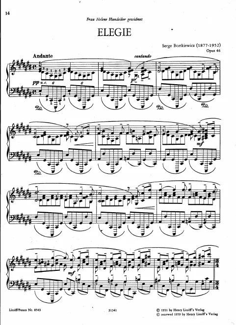 First page of Elegie