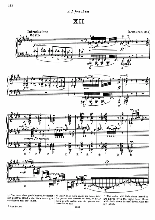 First page of Hungarian Rhapsody No.12