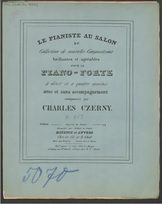 First page of Impromptu brillant et militaire sur la Marche favorite du Sultan Mahmoud II