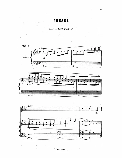 First page of Aubade