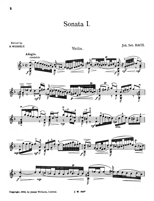 First page of Violin Sonata No.1