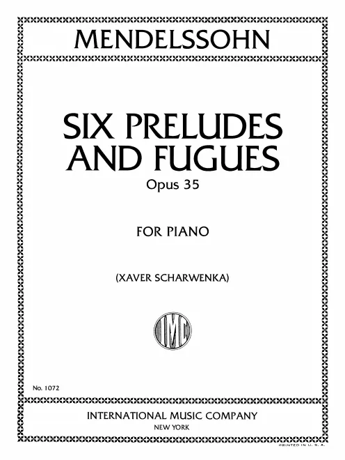 First page of 6 Preludes and Fugues